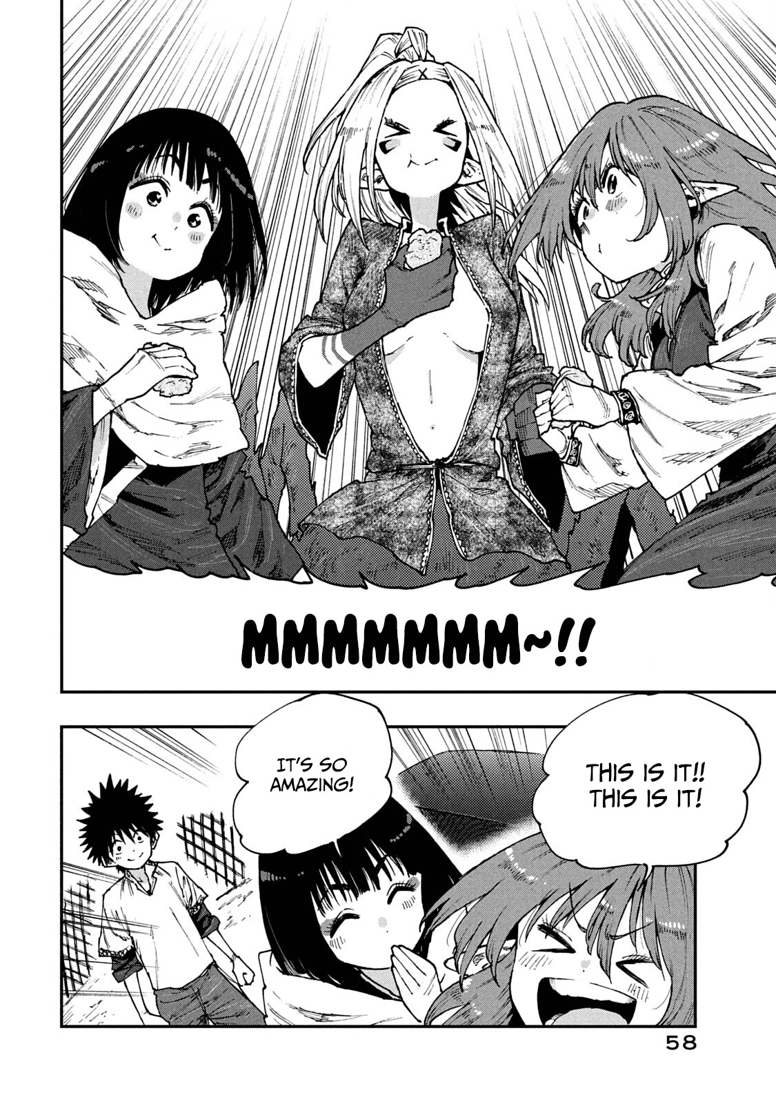 Mazumeshi Elf to Youbokugurashi chapter 55 page 16