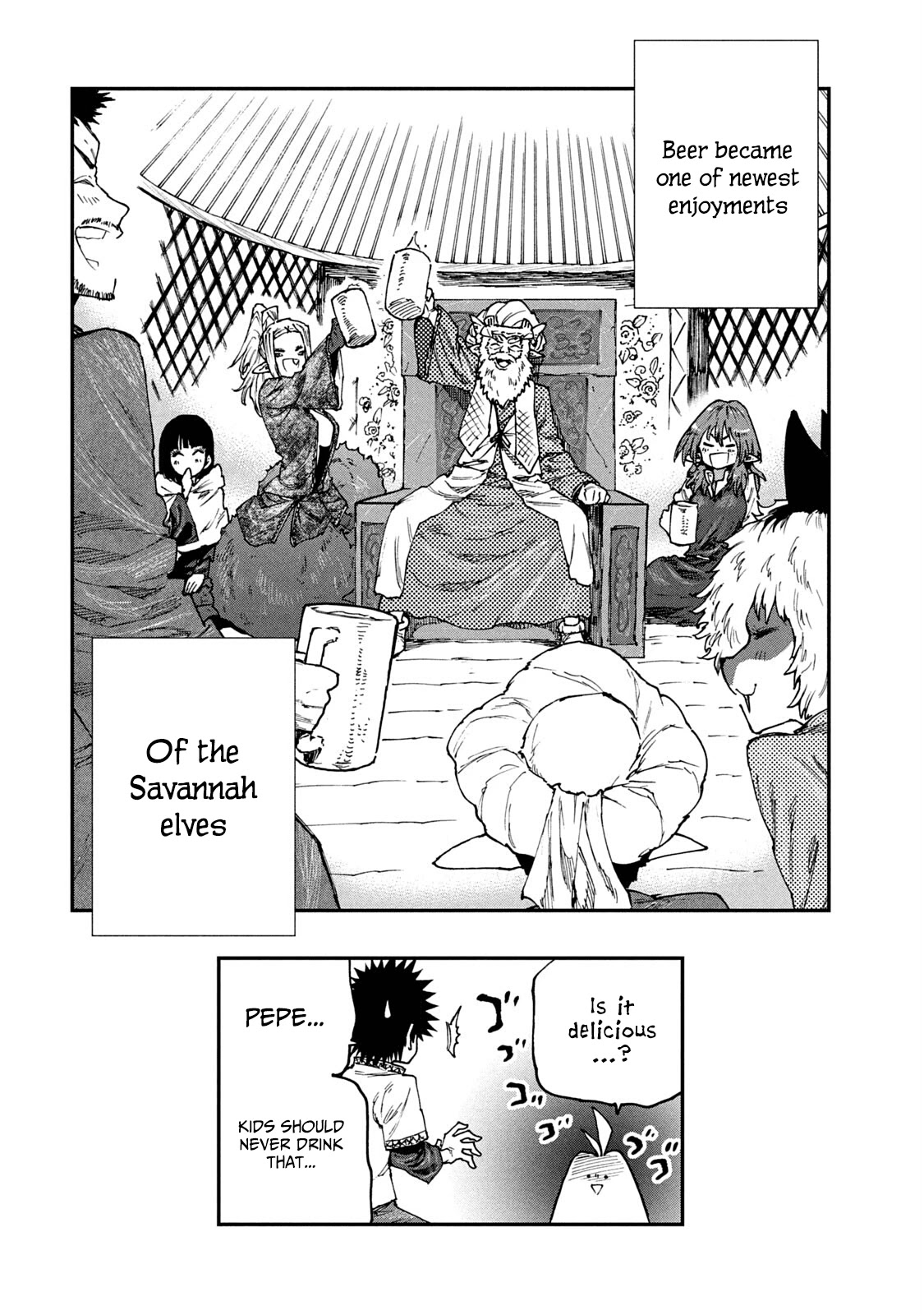 Mazumeshi Elf to Youbokugurashi chapter 55 page 20