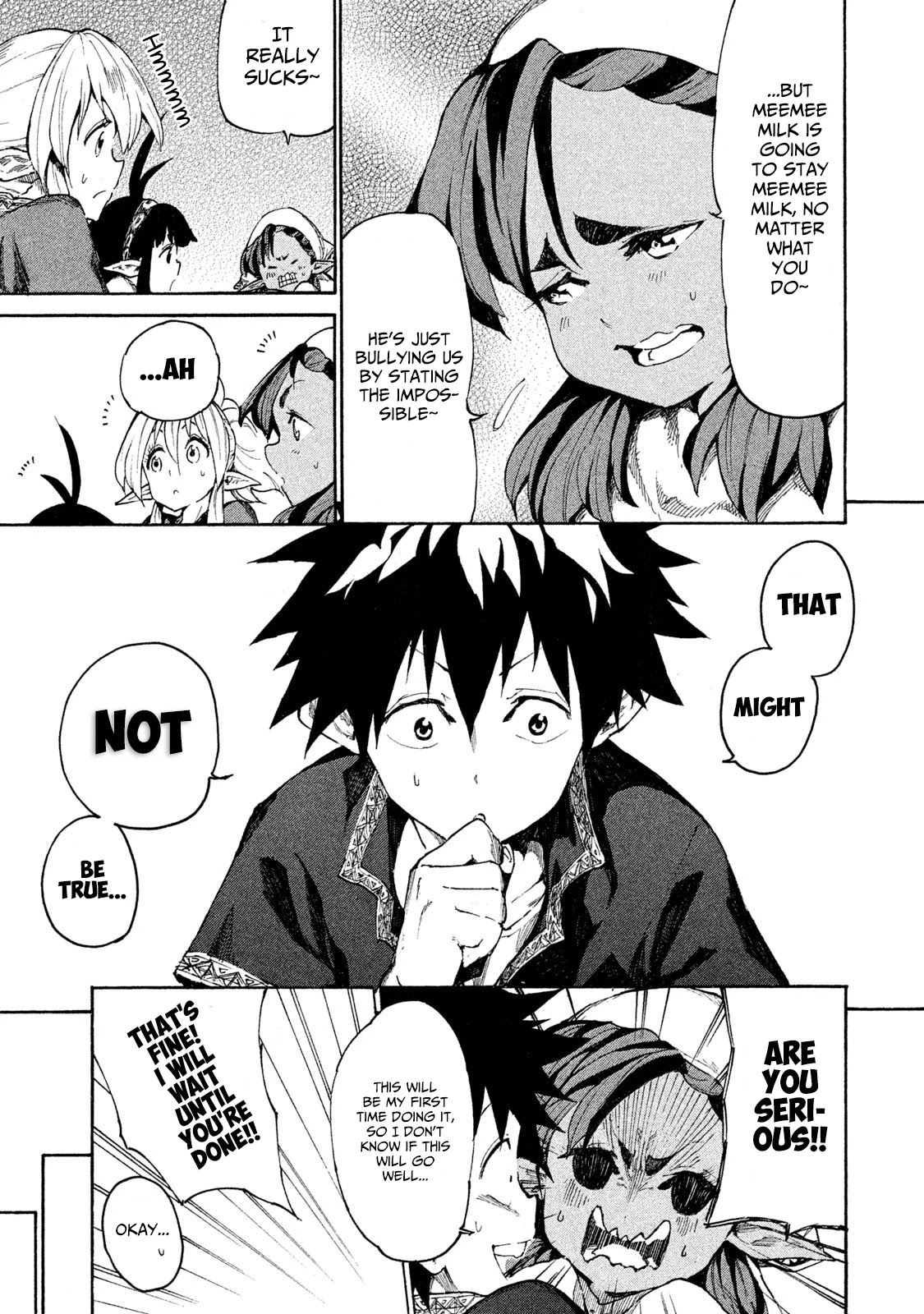 Mazumeshi Elf to Youbokugurashi chapter 6 page 24