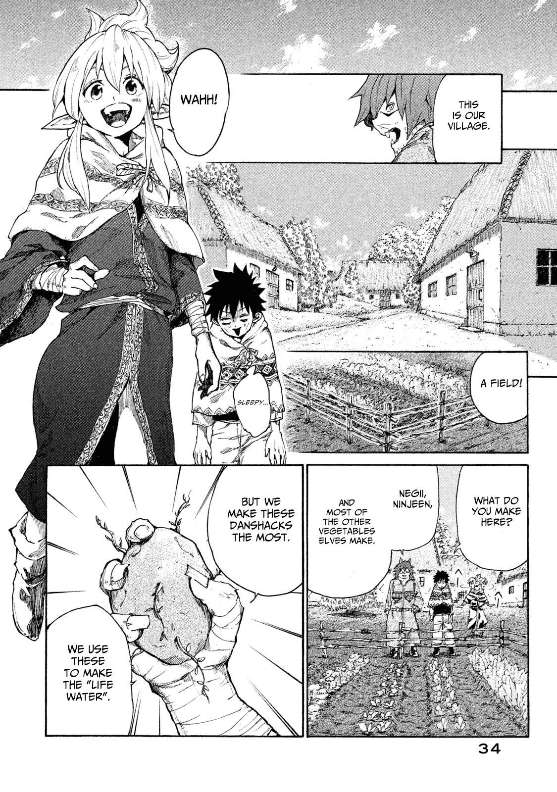 Mazumeshi Elf to Youbokugurashi chapter 6 page 37