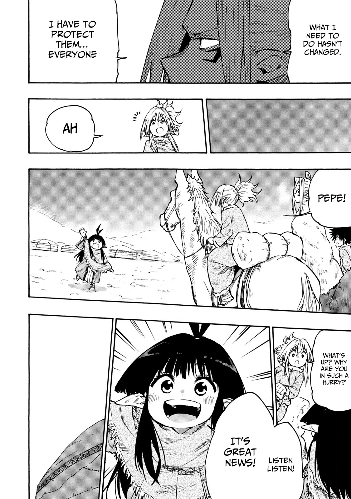 Mazumeshi Elf to Youbokugurashi chapter 64 page 12