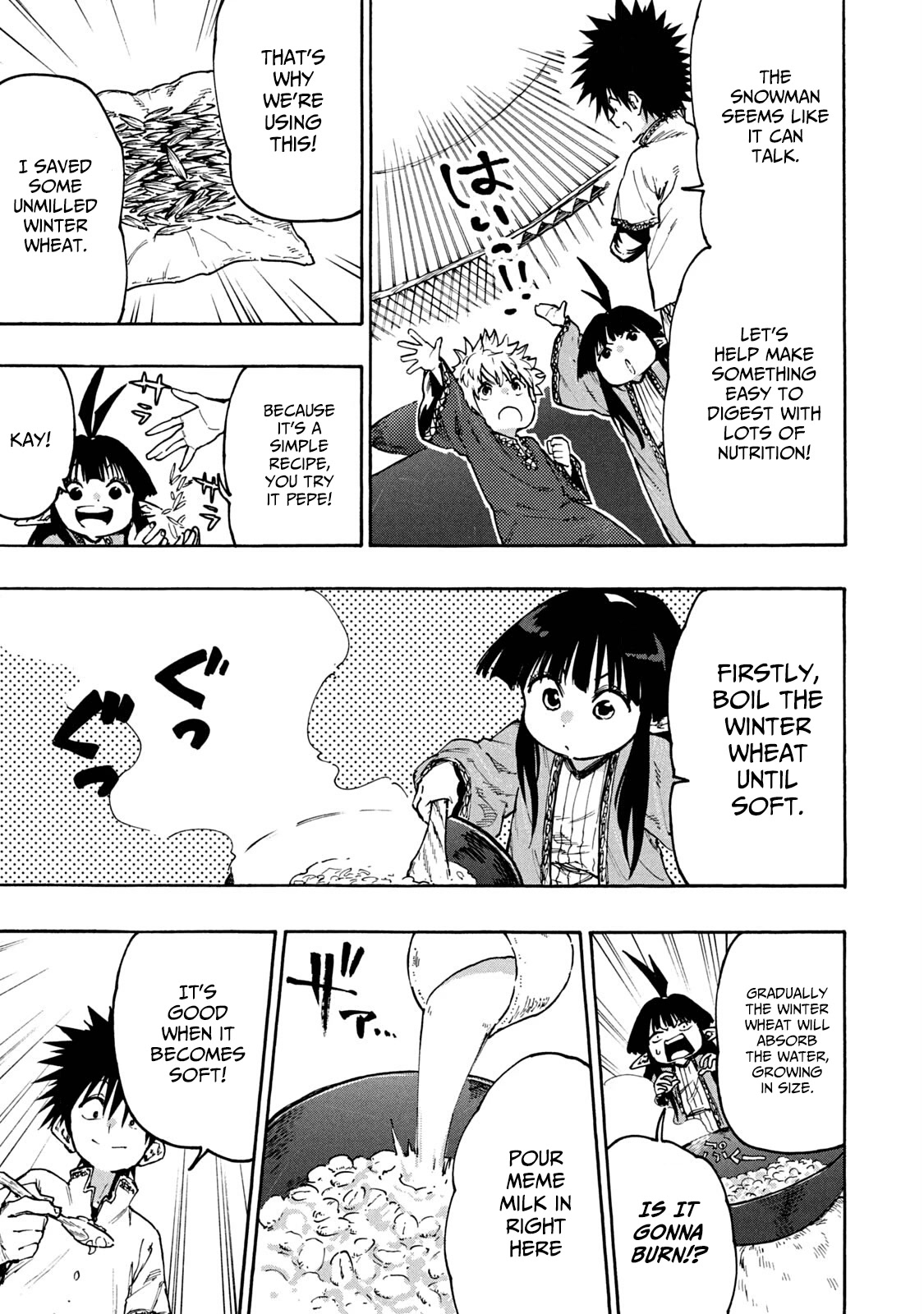 Mazumeshi Elf to Youbokugurashi chapter 64 page 15