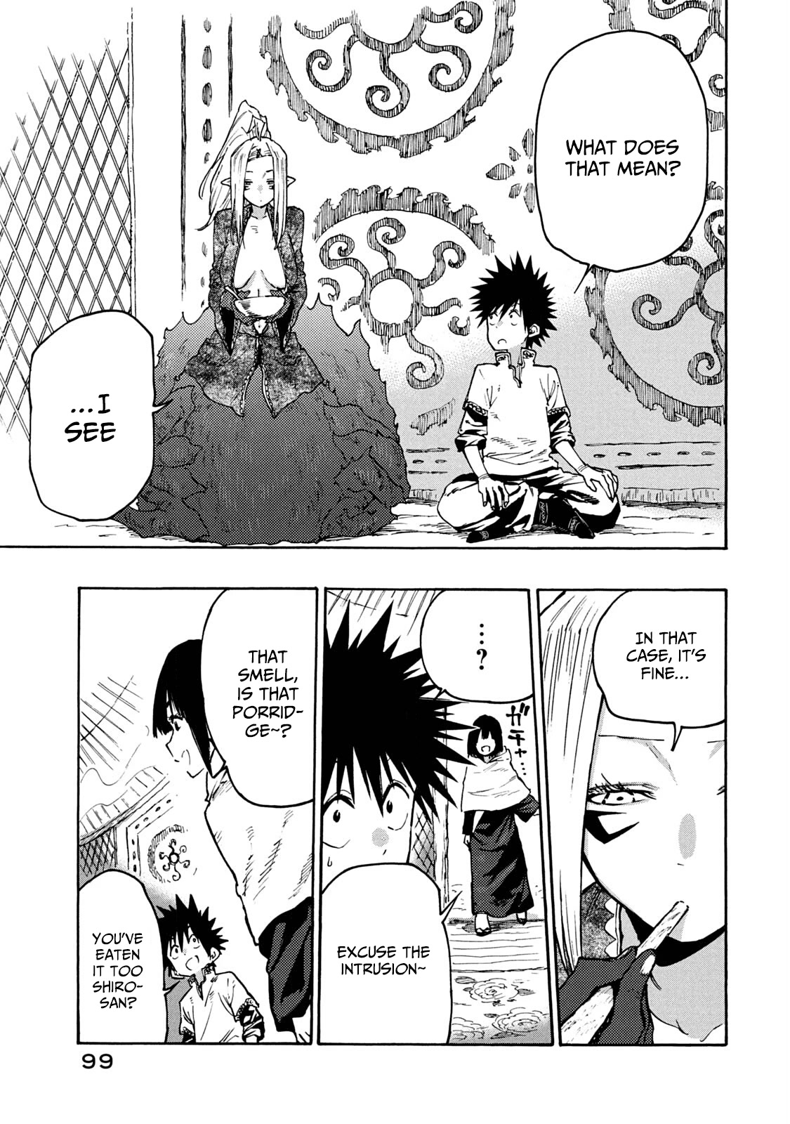 Mazumeshi Elf to Youbokugurashi chapter 64 page 19