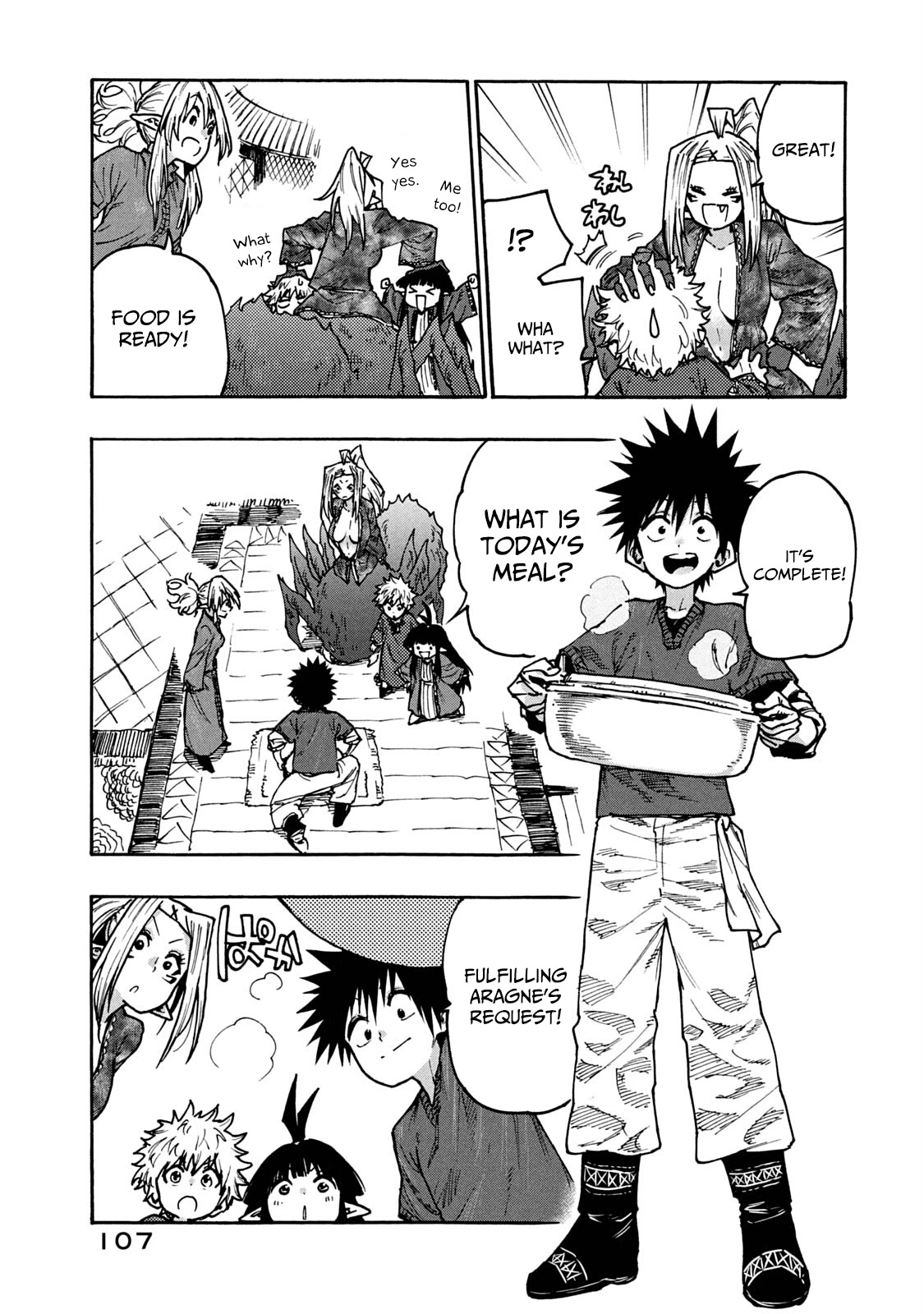 Mazumeshi Elf to Youbokugurashi chapter 65 page 7