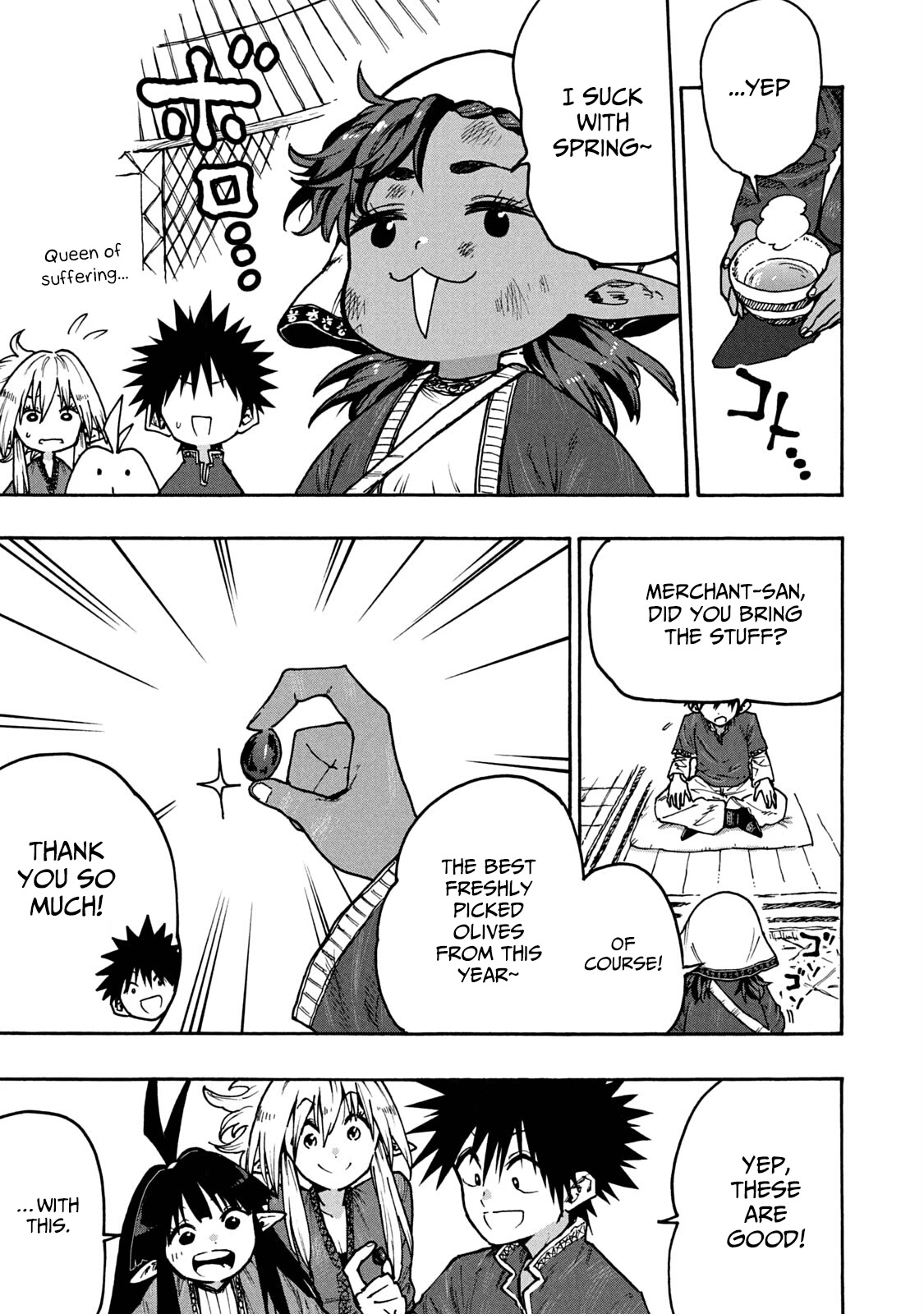 Mazumeshi Elf to Youbokugurashi chapter 66 page 11