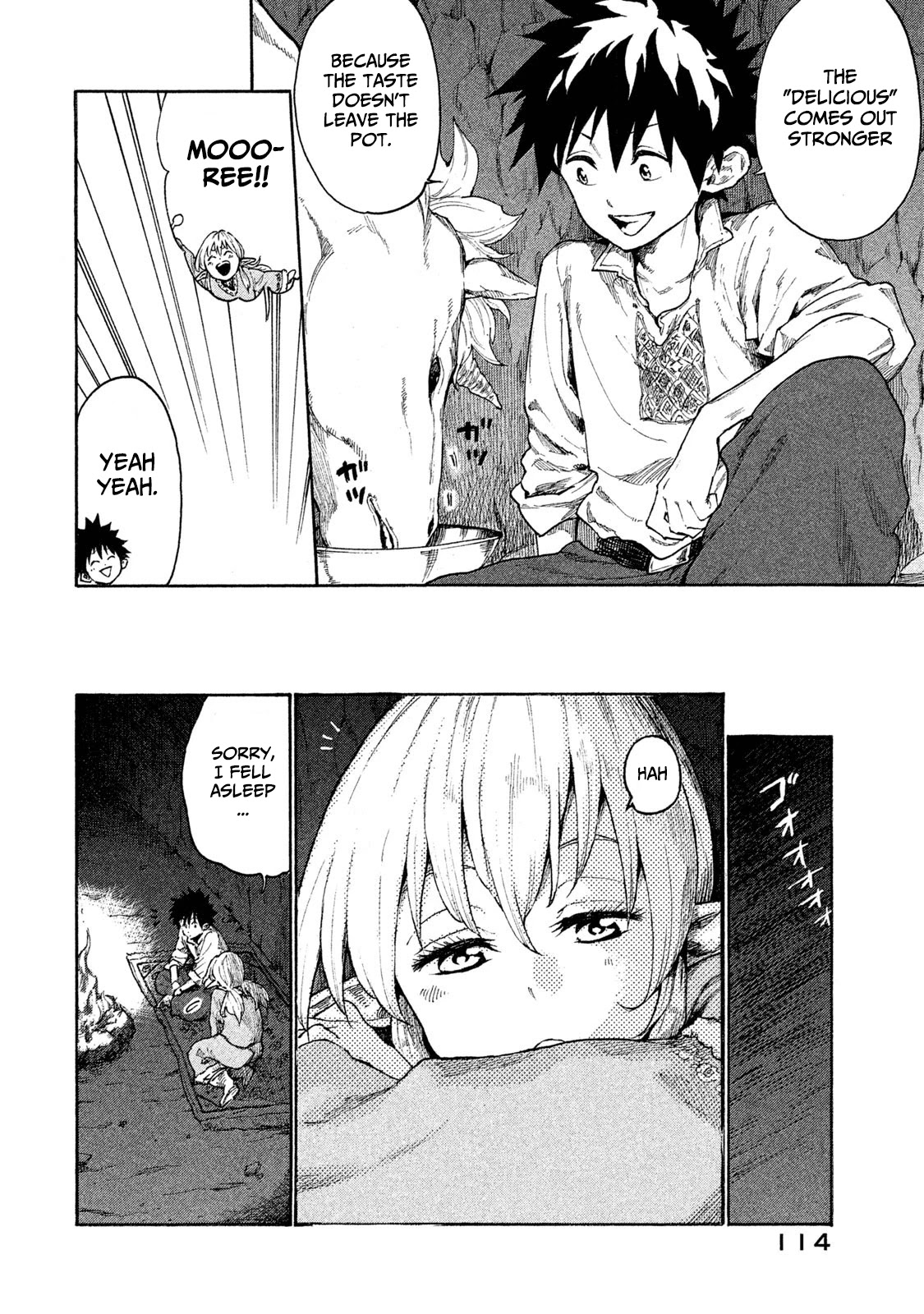 Mazumeshi Elf to Youbokugurashi chapter 9 page 14