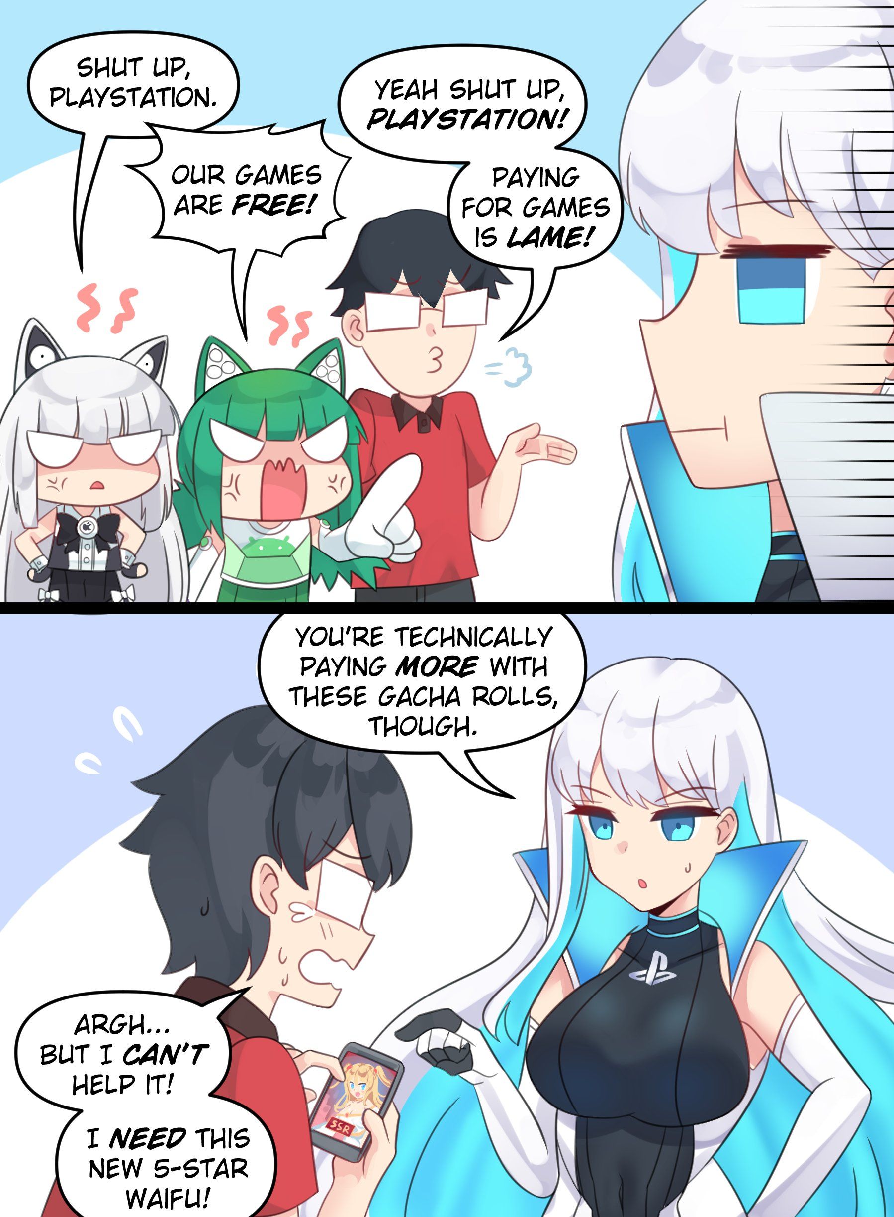 Meme Girls chapter 69.1 page 3