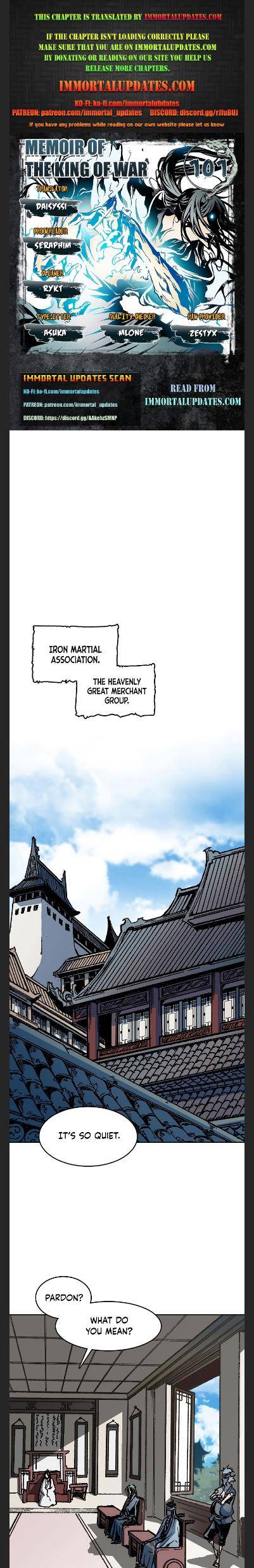 Memoir of the God of War chapter 101 page 1