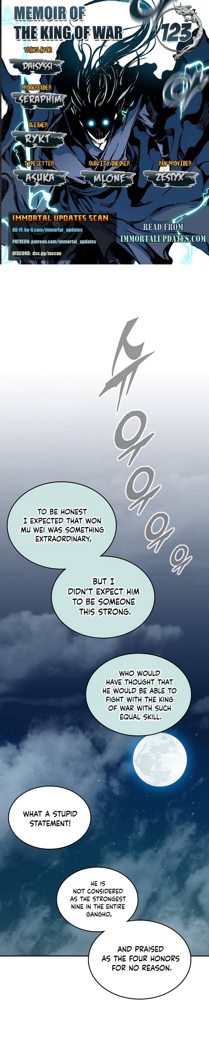 Memoir of the God of War chapter 123 page 1