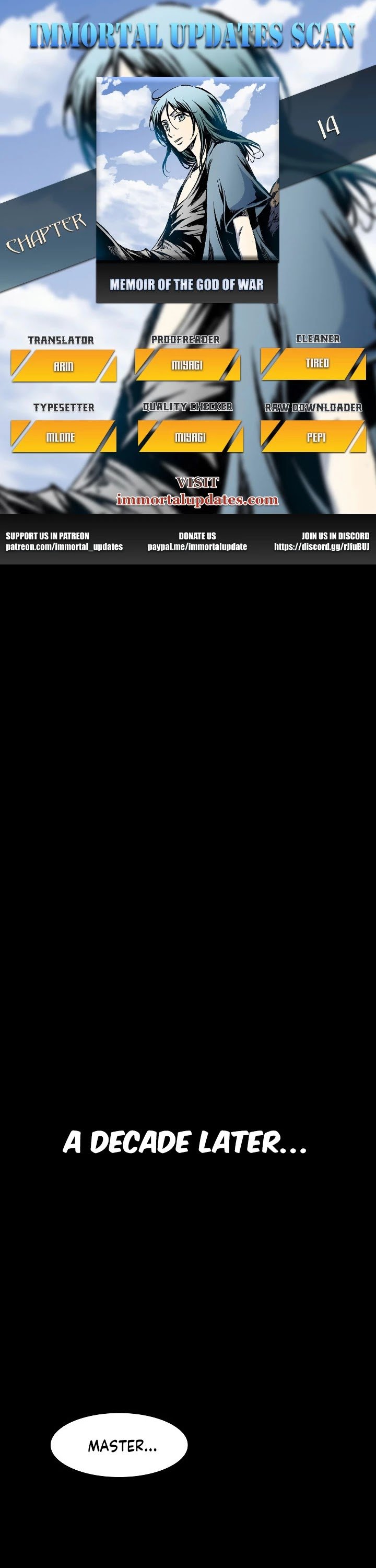 Memoir of the God of War chapter 14 page 1