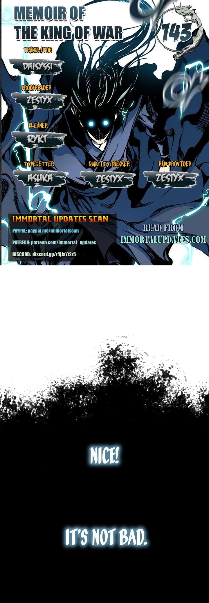 Memoir of the God of War chapter 143 page 1