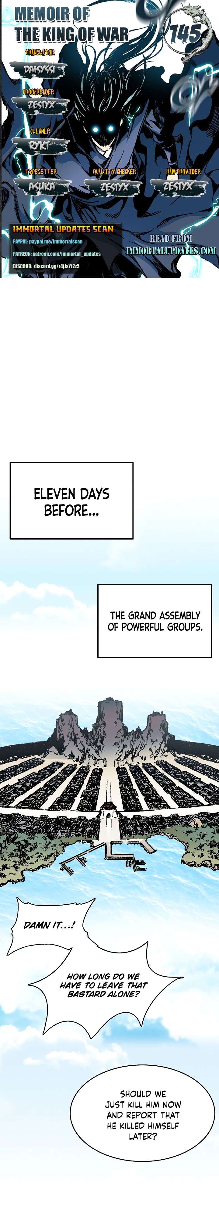 Memoir of the God of War chapter 145 page 1