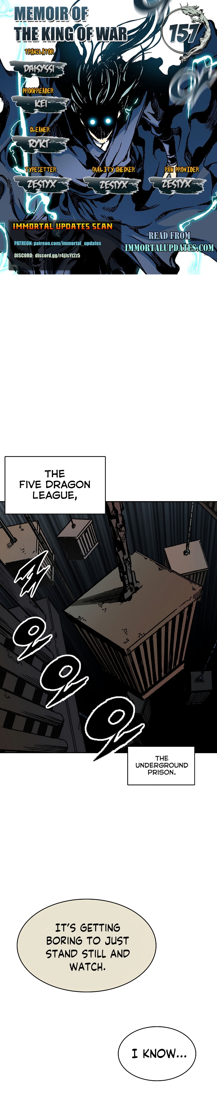 Memoir of the God of War chapter 157 page 1