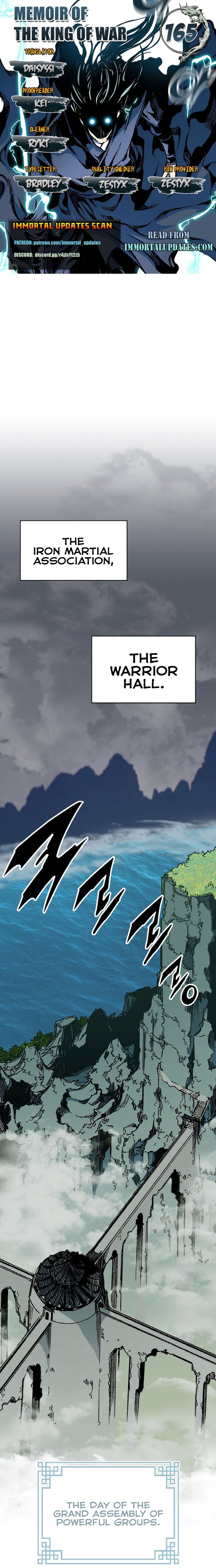 Memoir of the God of War chapter 165 page 1