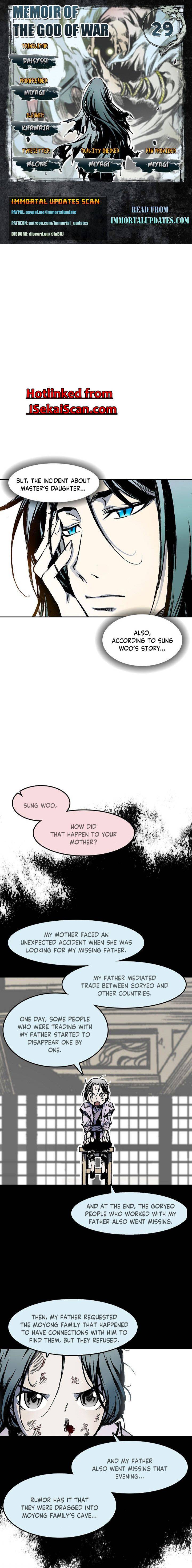 Memoir of the God of War chapter 29 page 1