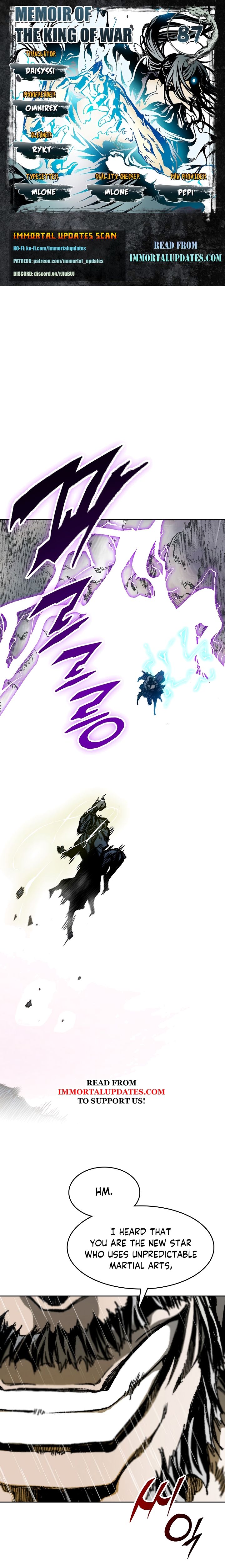 Memoir of the God of War chapter 87 page 1