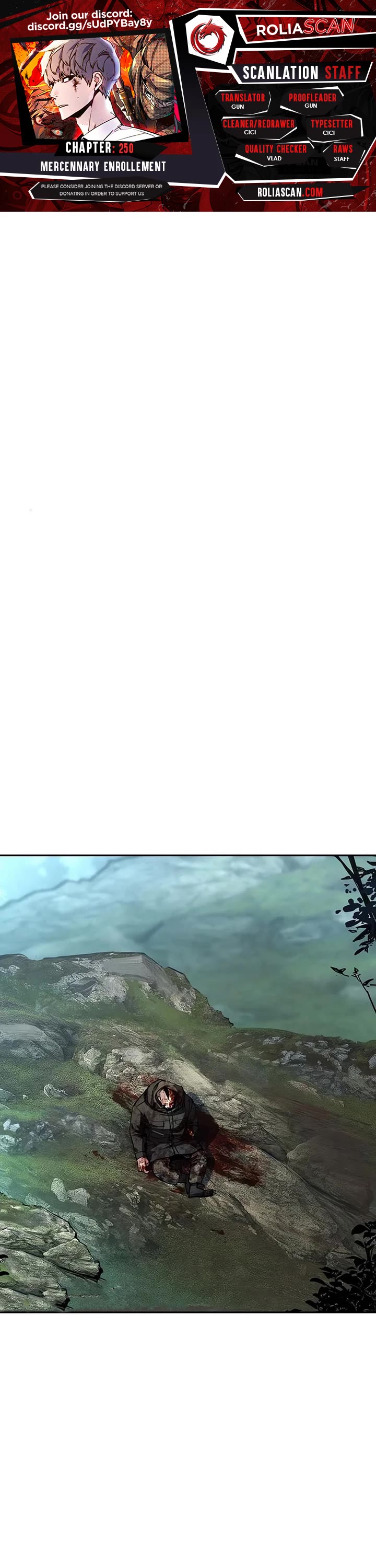 Mercenary Enrollment chapter 250 page 1