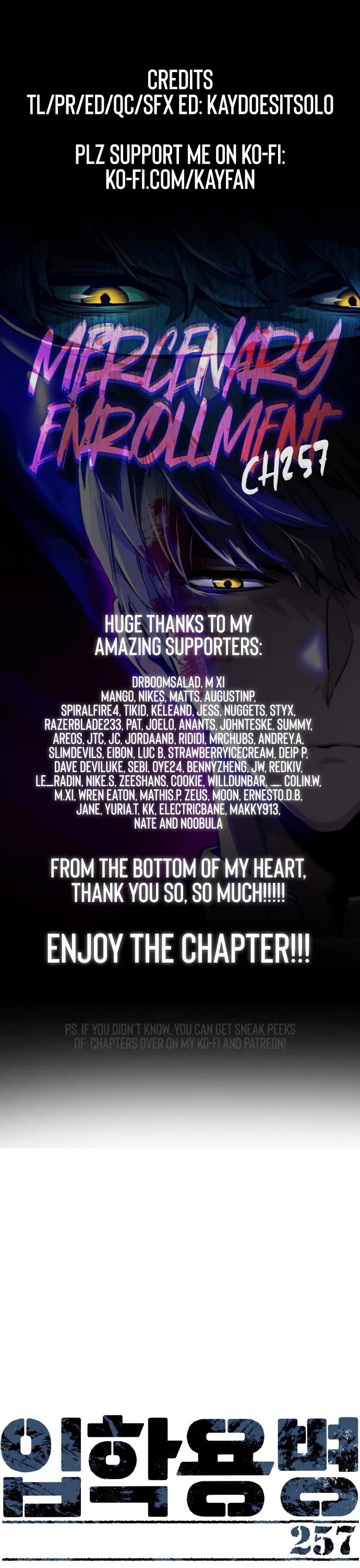 Mercenary Enrollment chapter 257 page 1