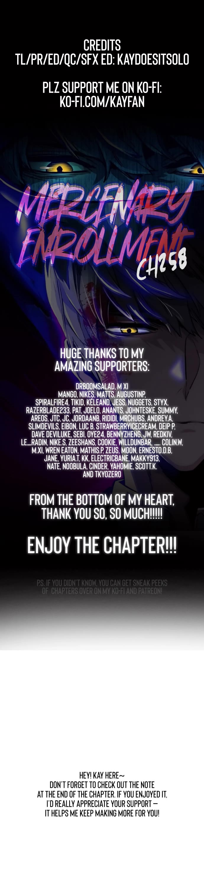 Mercenary Enrollment chapter 258 page 1