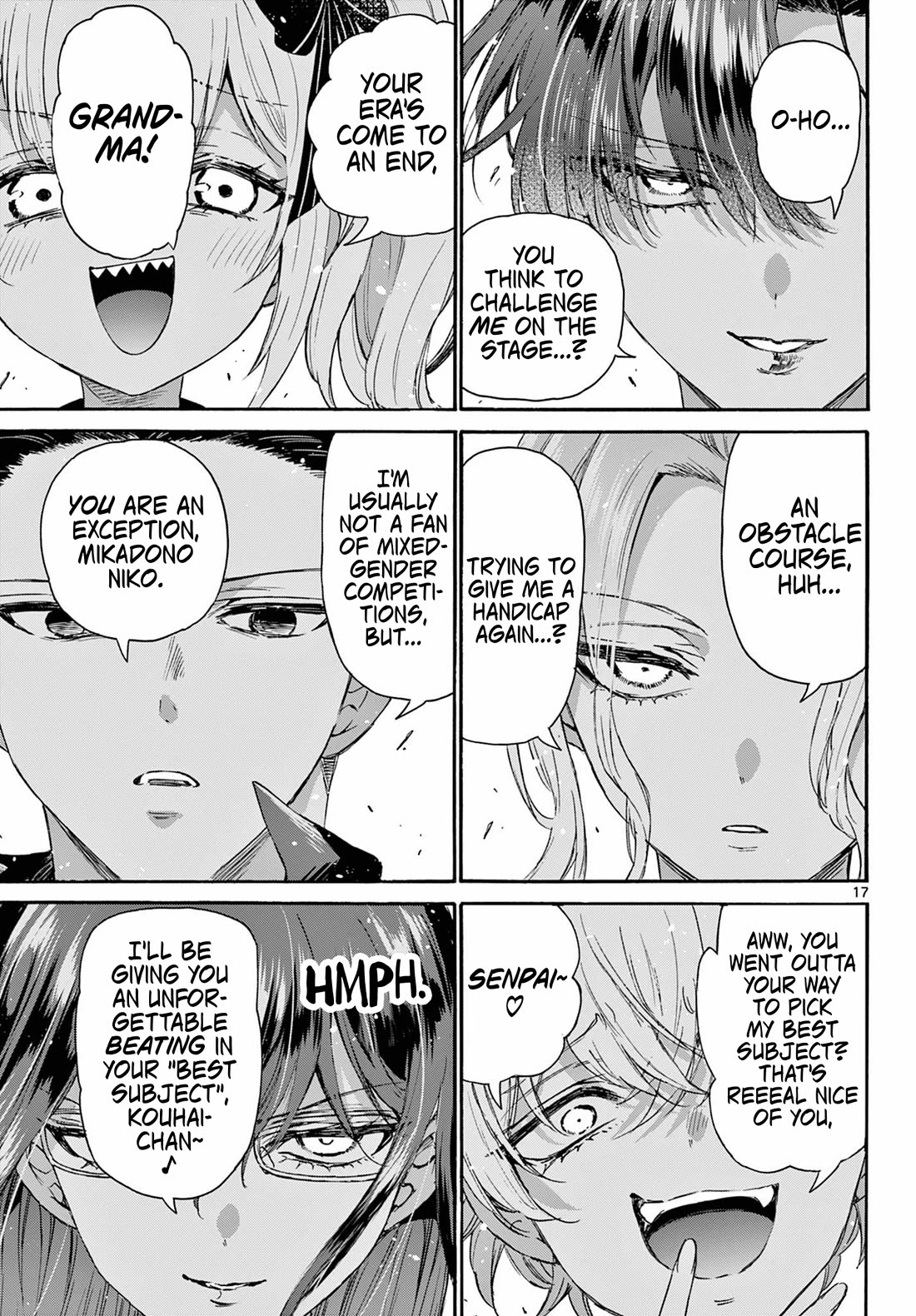 Mikadono Sanshimai wa Angai, Choroi chapter 124 page 17