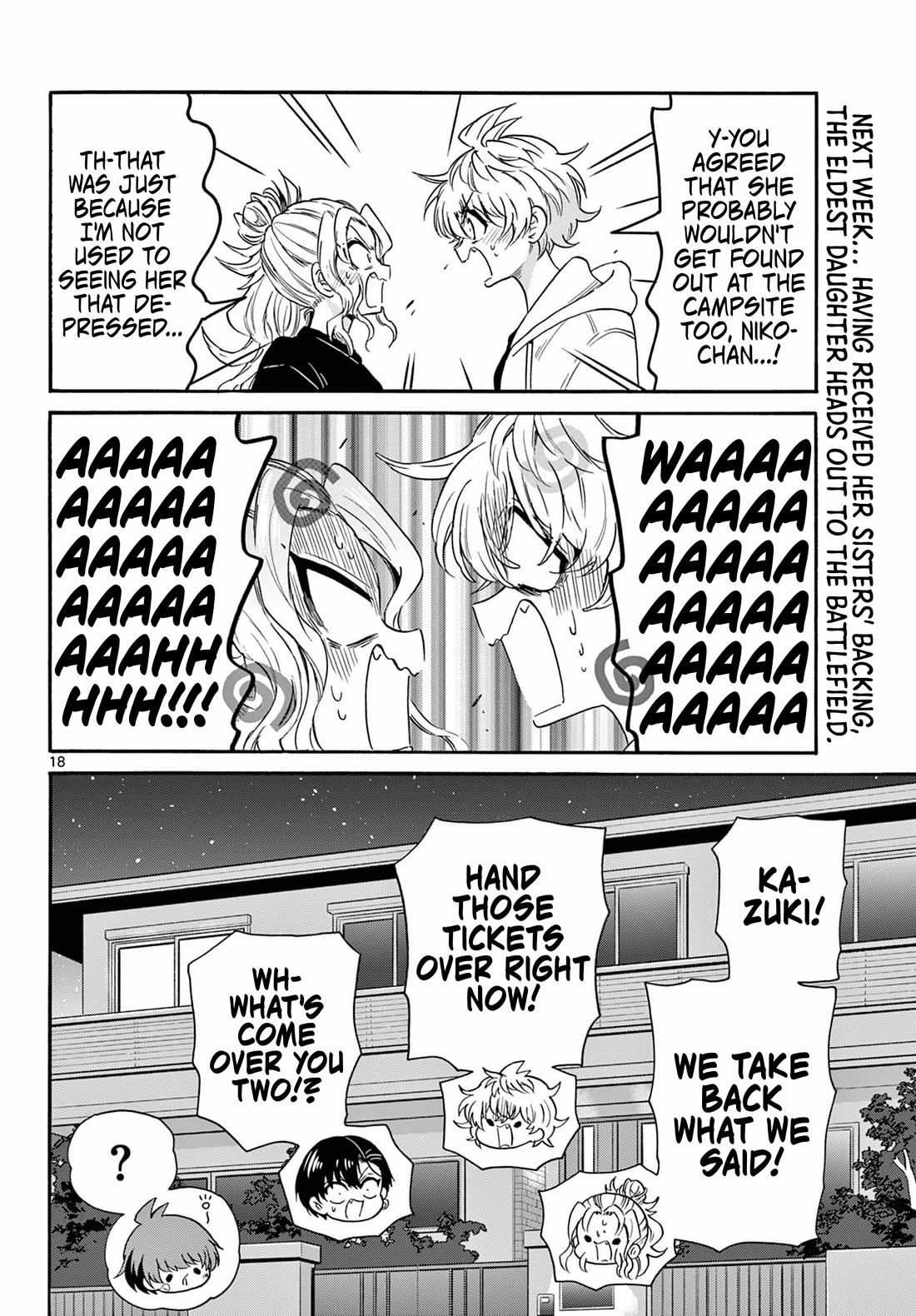 Mikadono Sanshimai wa Angai, Choroi chapter 149 page 18