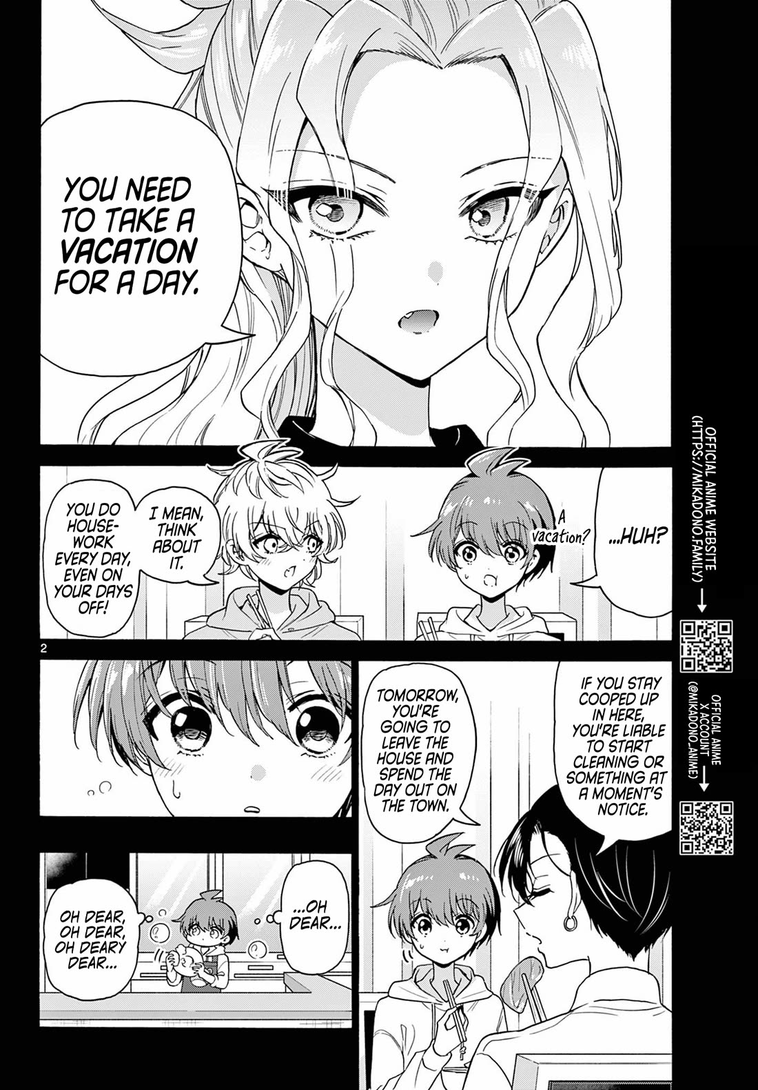 Mikadono Sanshimai wa Angai, Choroi chapter 155 page 2