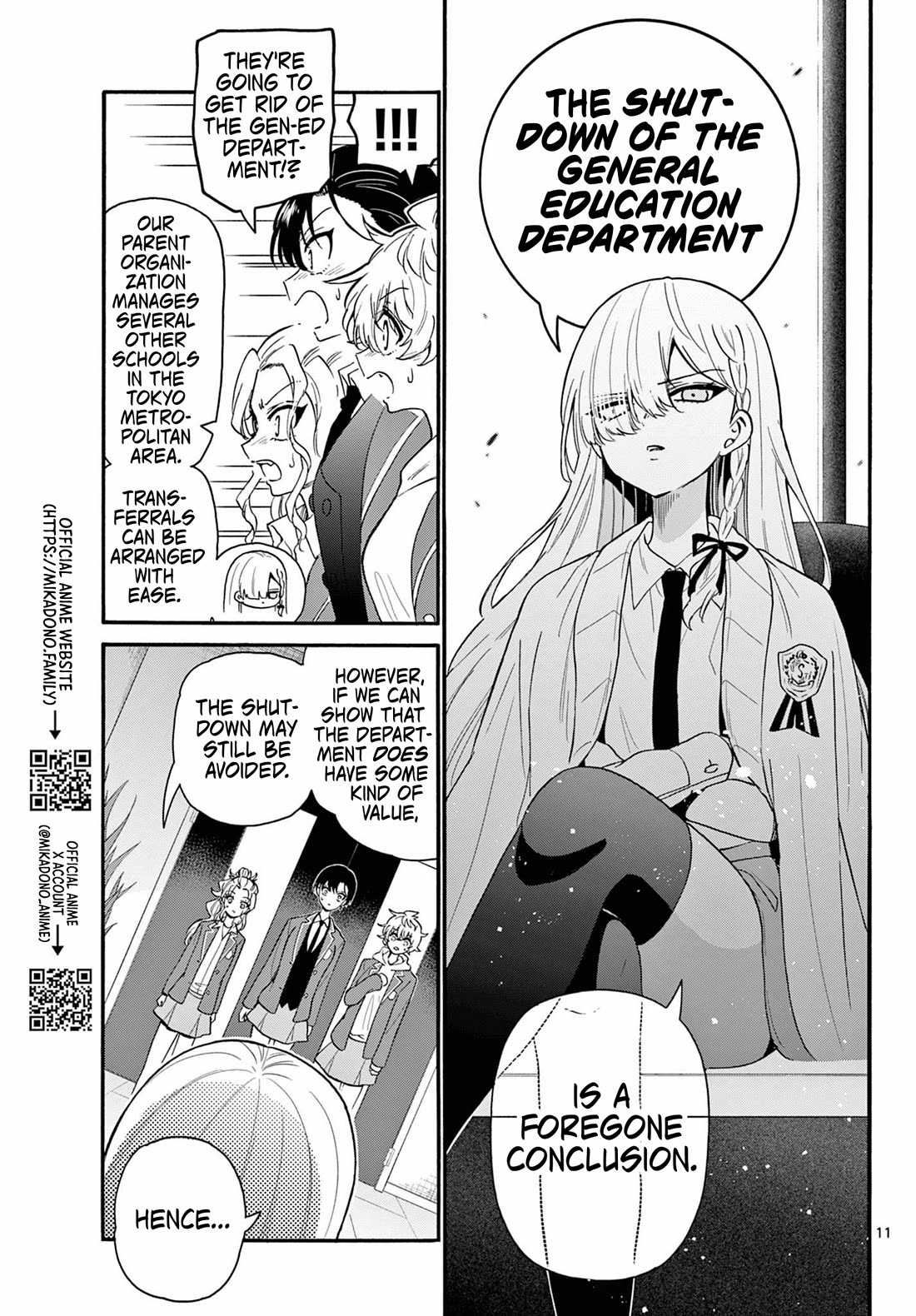 Mikadono Sanshimai wa Angai, Choroi chapter 156 page 11