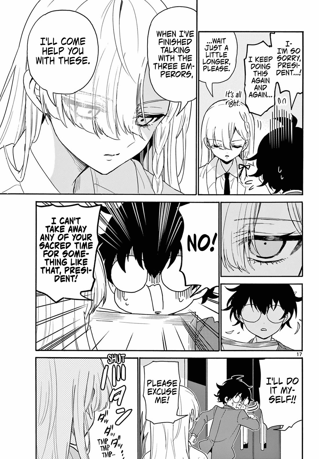 Mikadono Sanshimai wa Angai, Choroi chapter 156 page 17