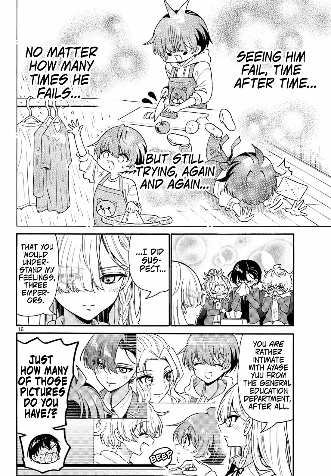 Mikadono Sanshimai wa Angai, Choroi chapter 157 page 16