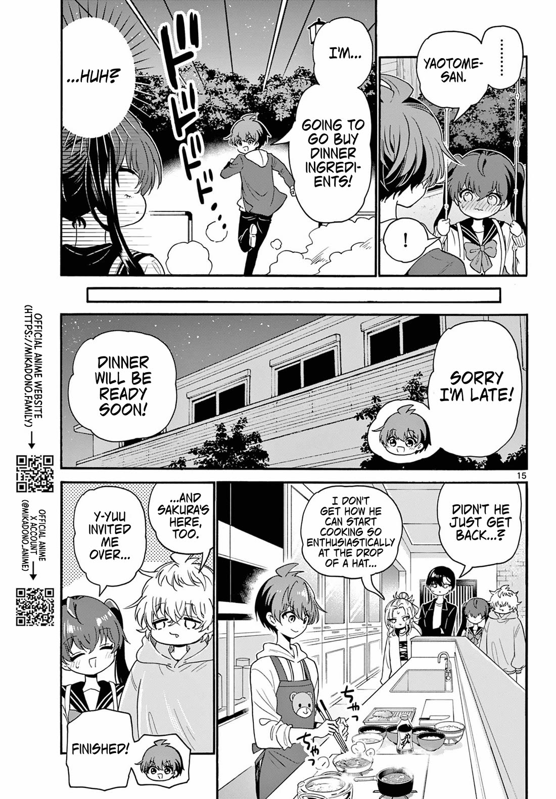 Mikadono Sanshimai wa Angai, Choroi chapter 160 page 15