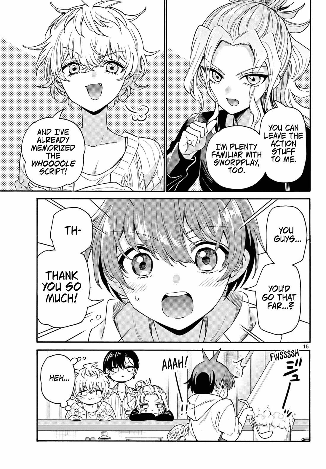 Mikadono Sanshimai wa Angai, Choroi chapter 165 page 15