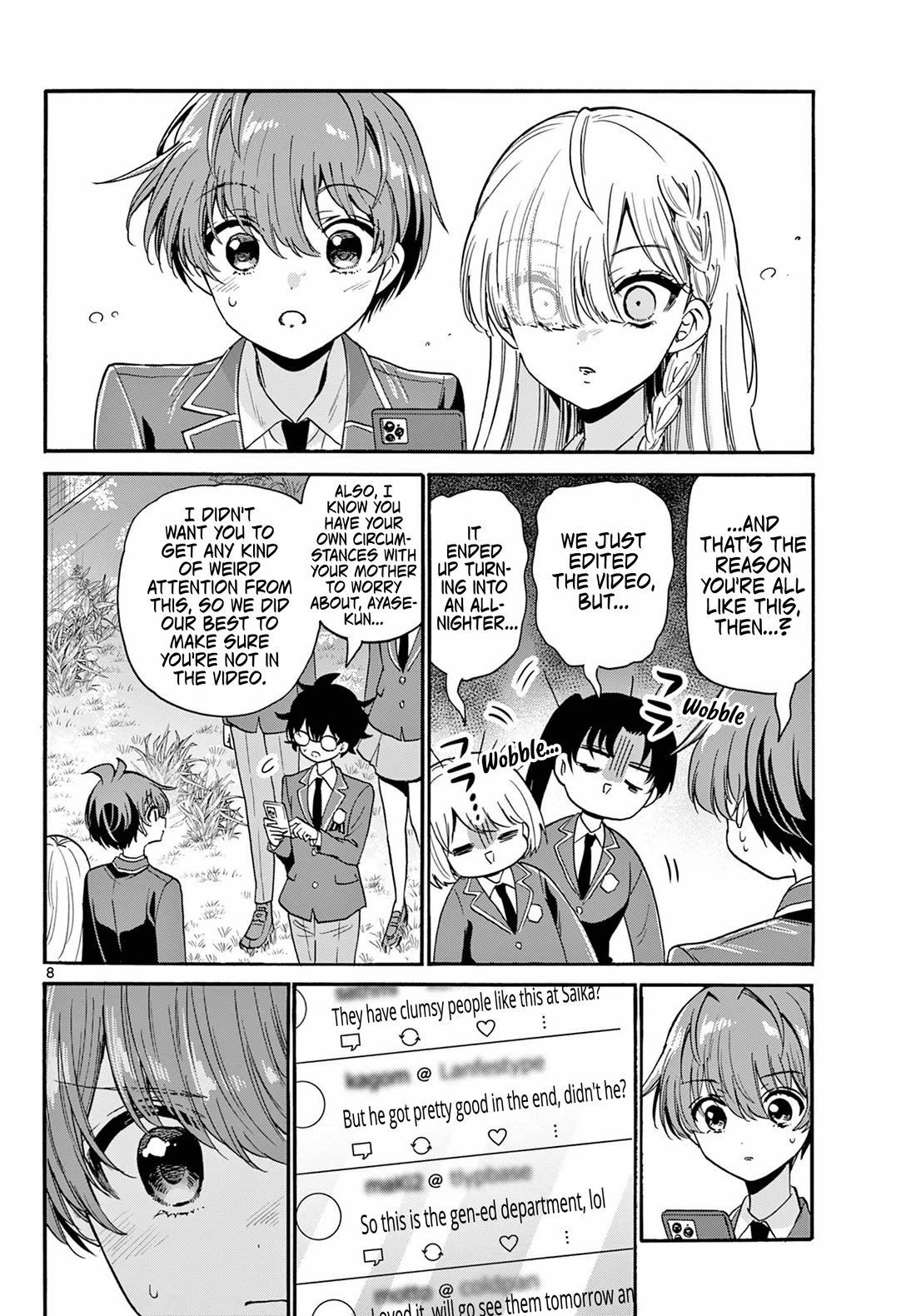 Mikadono Sanshimai wa Angai, Choroi chapter 174 page 8