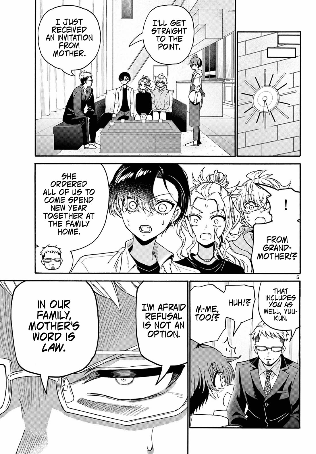 Mikadono Sanshimai wa Angai, Choroi chapter 185 page 5