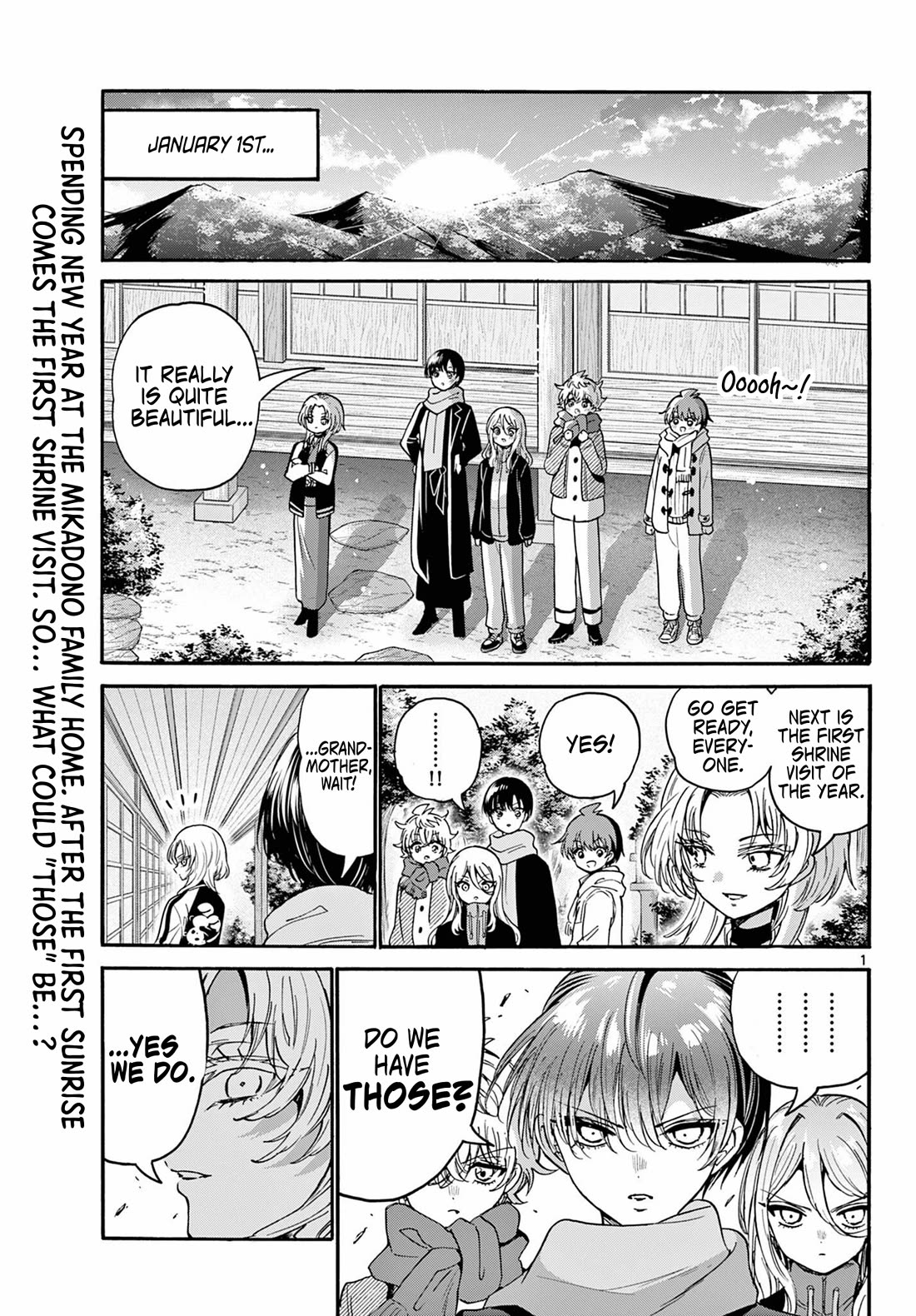 Mikadono Sanshimai wa Angai, Choroi chapter 189 page 1