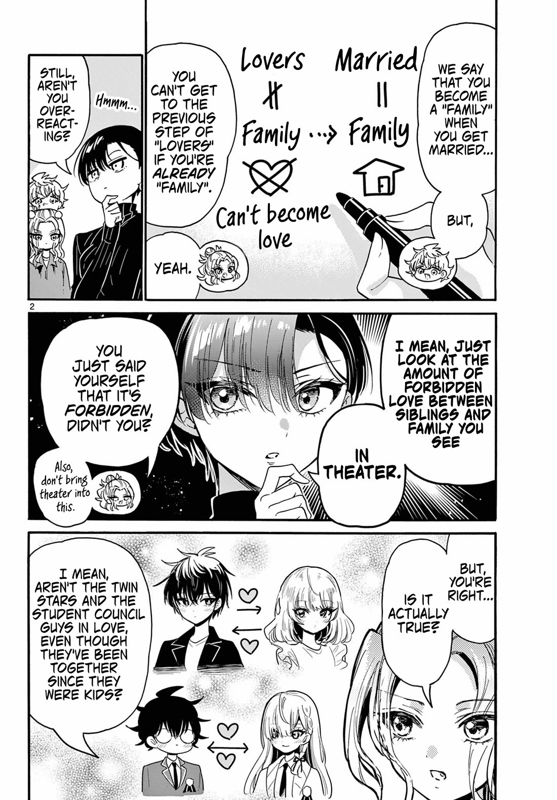 Mikadono Sanshimai wa Angai, Choroi chapter 206 page 2