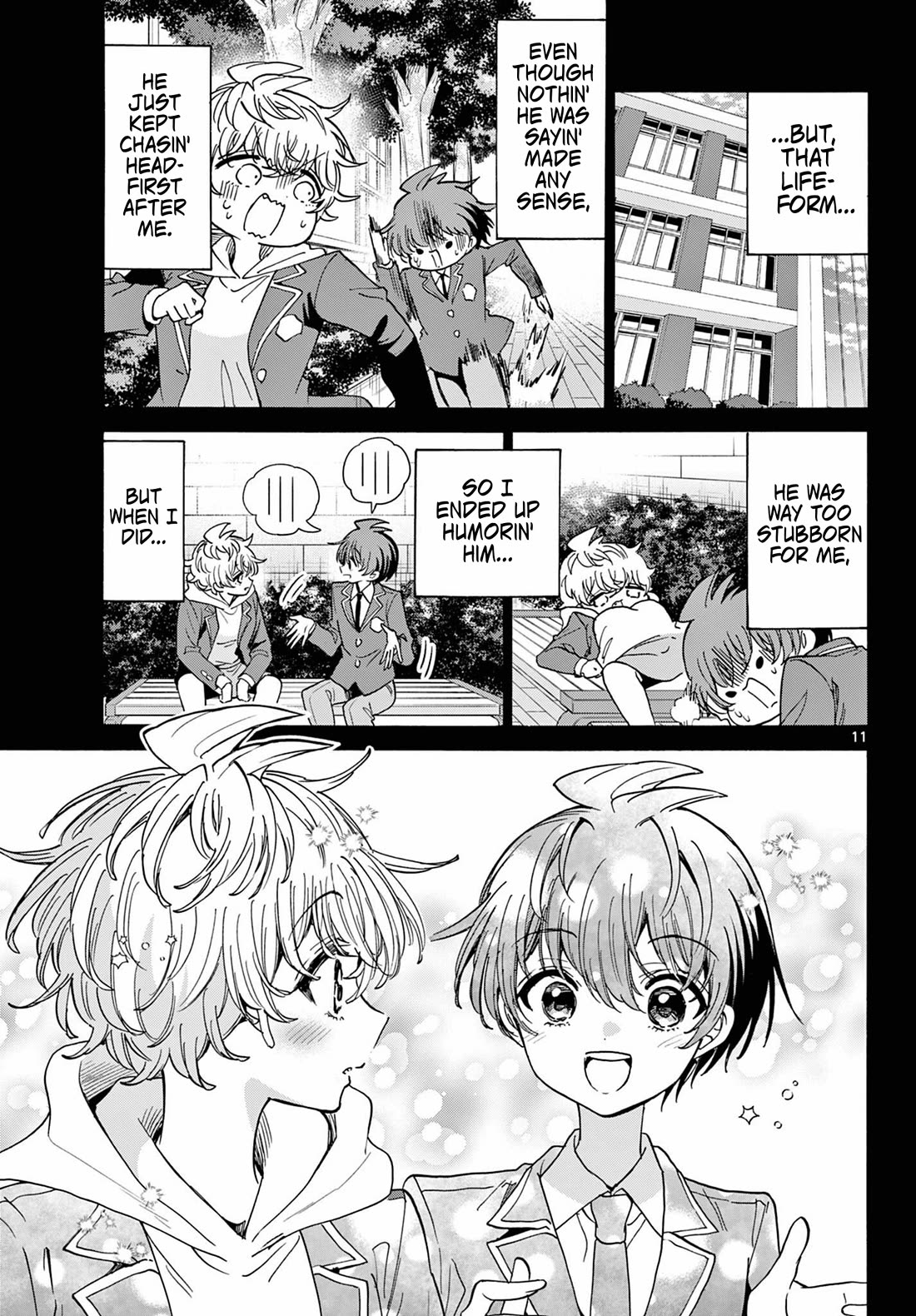 Mikadono Sanshimai wa Angai, Choroi chapter 210 page 11