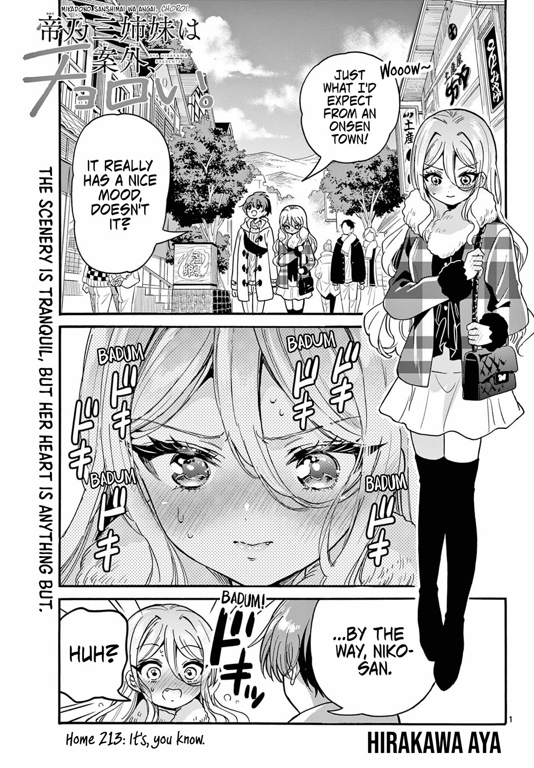 Mikadono Sanshimai wa Angai, Choroi chapter 213 page 1