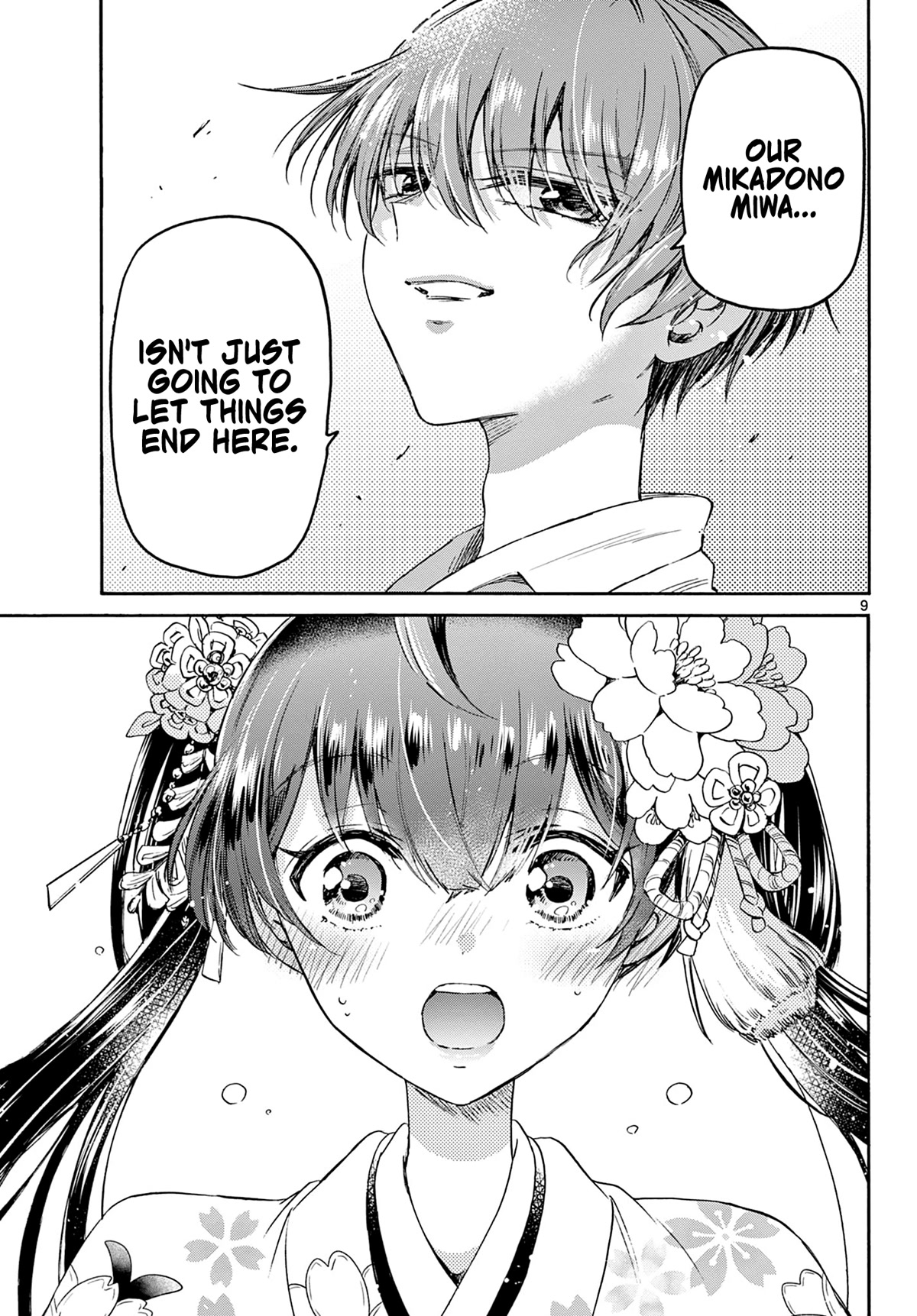 Mikadono Sanshimai wa Angai, Choroi chapter 40 page 9