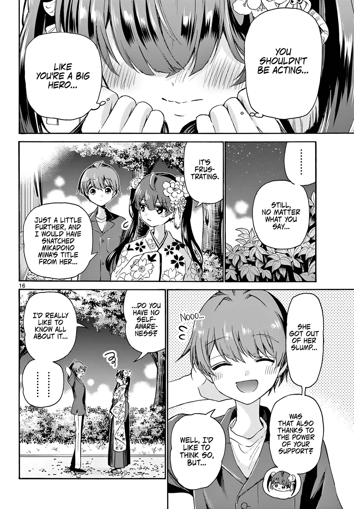 Mikadono Sanshimai wa Angai, Choroi chapter 46 page 16