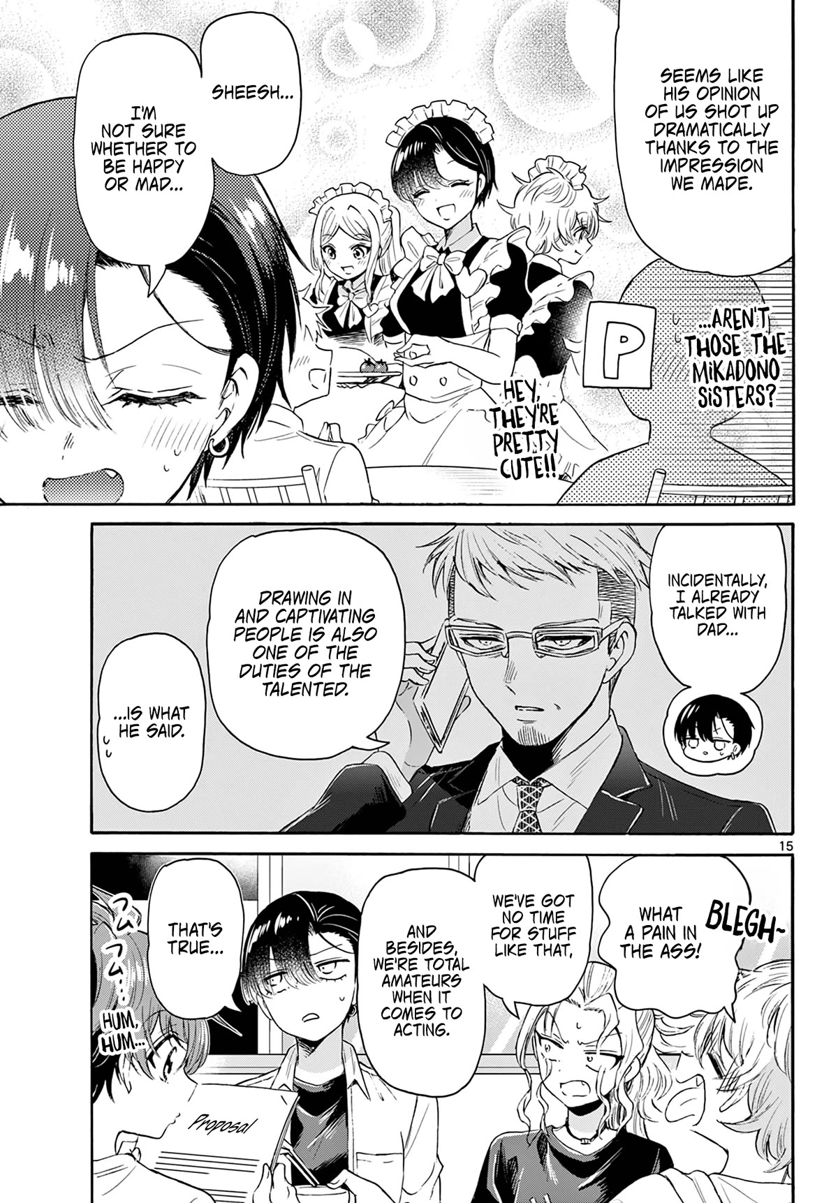 Mikadono Sanshimai wa Angai, Choroi chapter 75 page 14