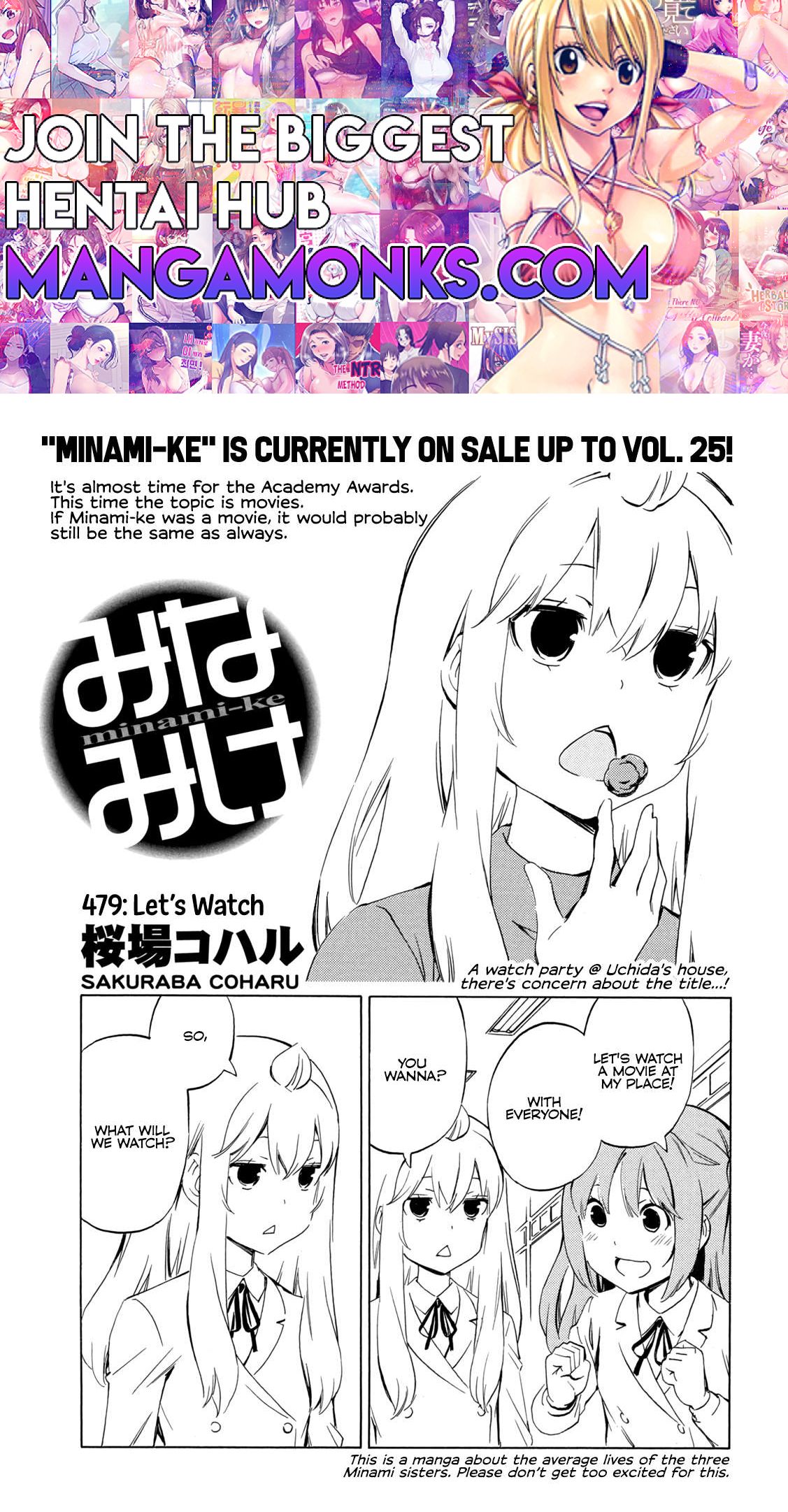 Minami-ke chapter 479 page 1
