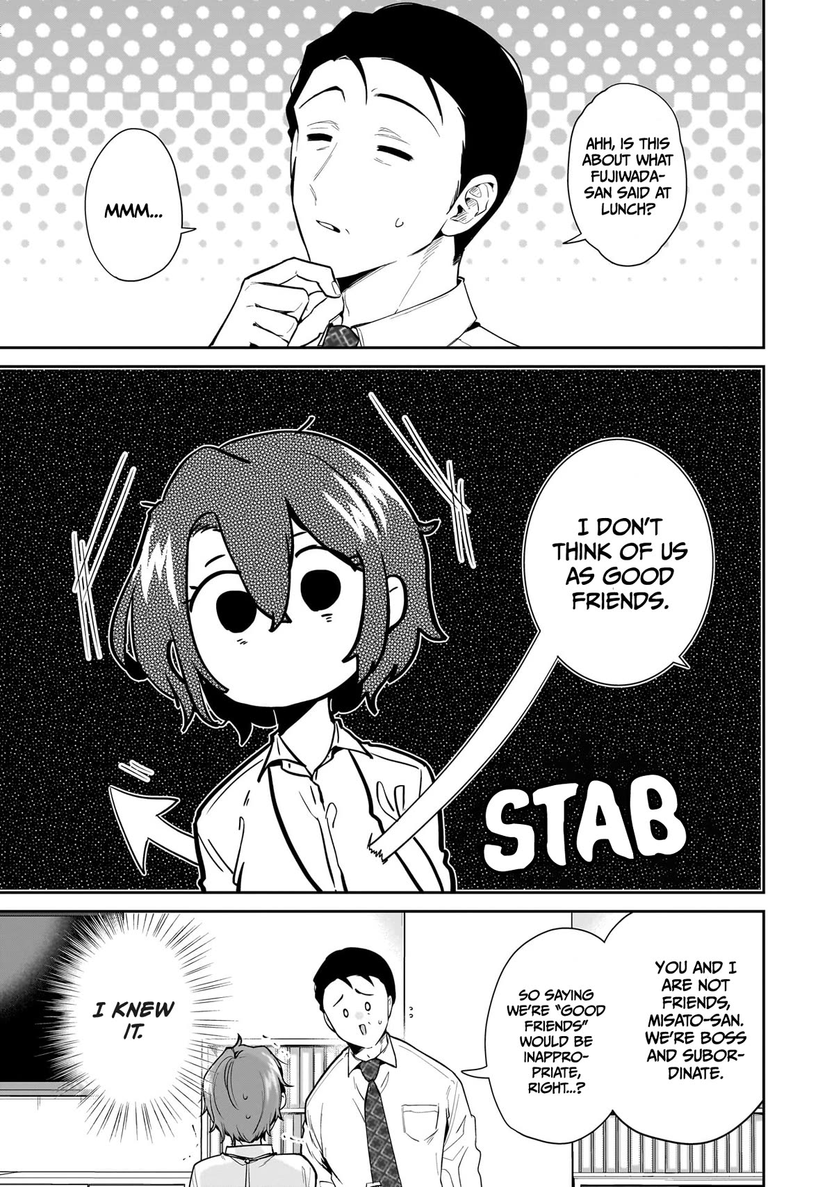 Misato-san is a Bit Cold Towards Her Boss Who Pampers chapter 14 page 15