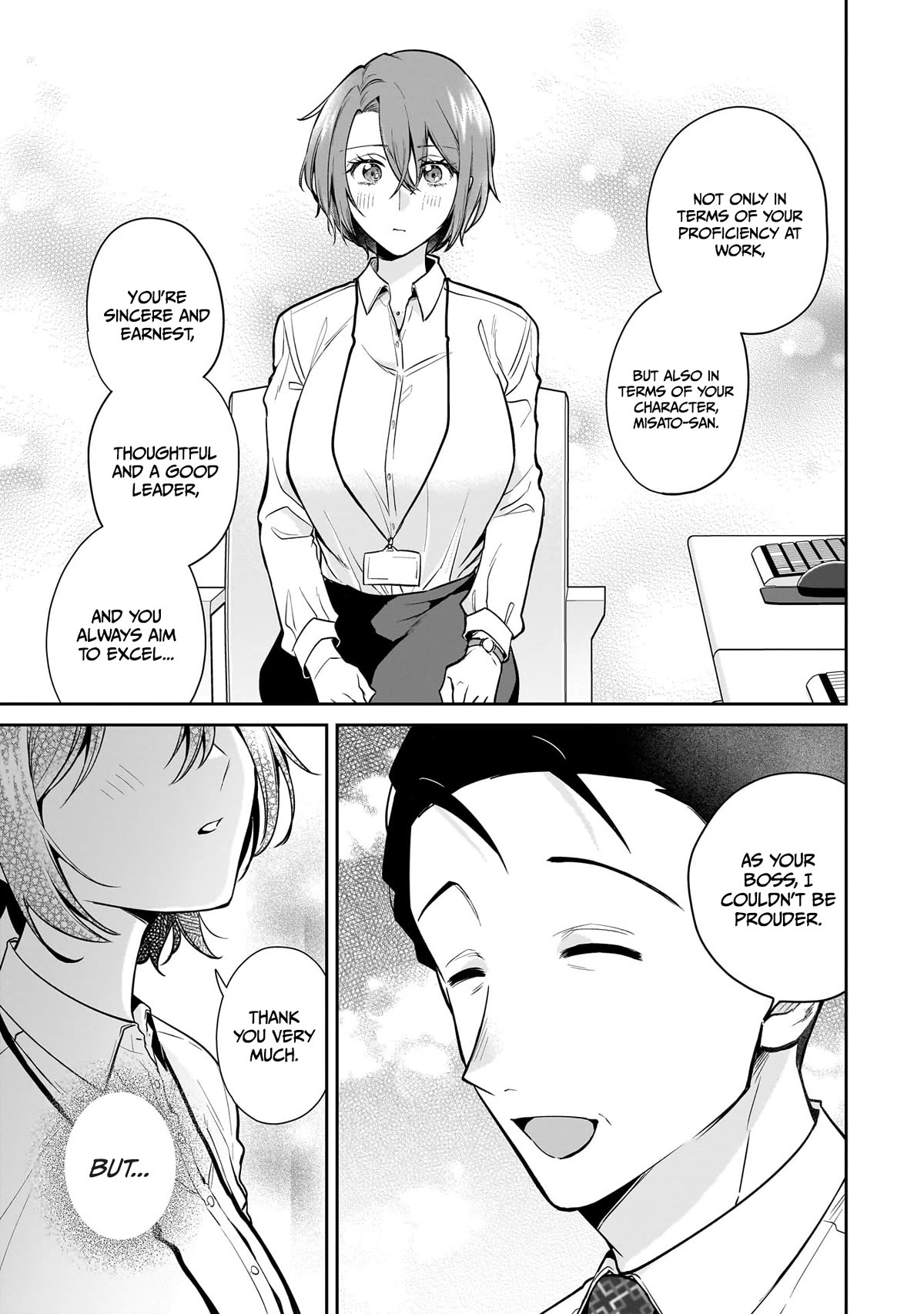 Misato-san is a Bit Cold Towards Her Boss Who Pampers chapter 14 page 17