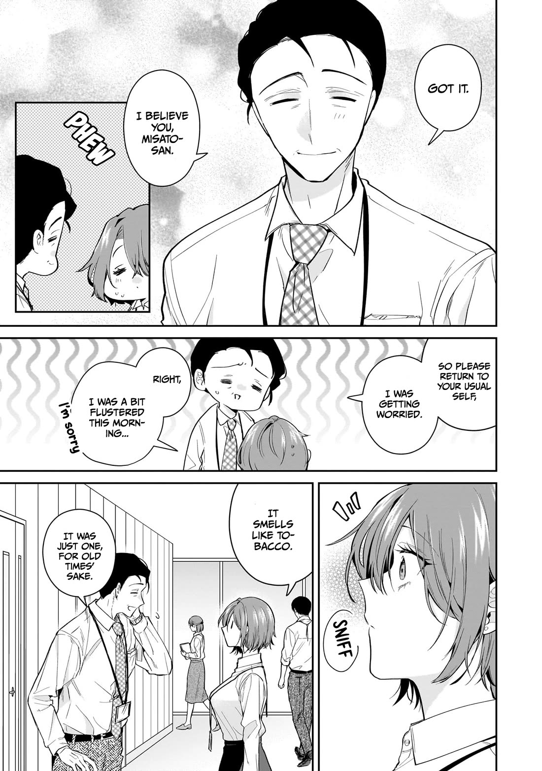 Misato-san is a Bit Cold Towards Her Boss Who Pampers chapter 18 page 17