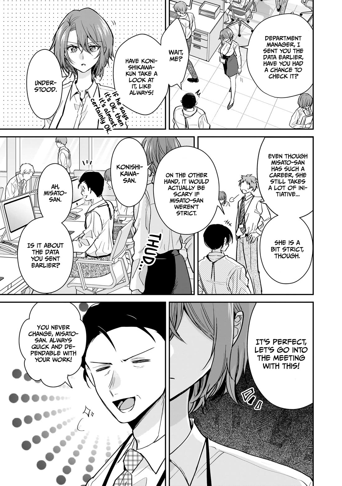 Misato-san is a Bit Cold Towards Her Boss Who Pampers chapter 18 page 3