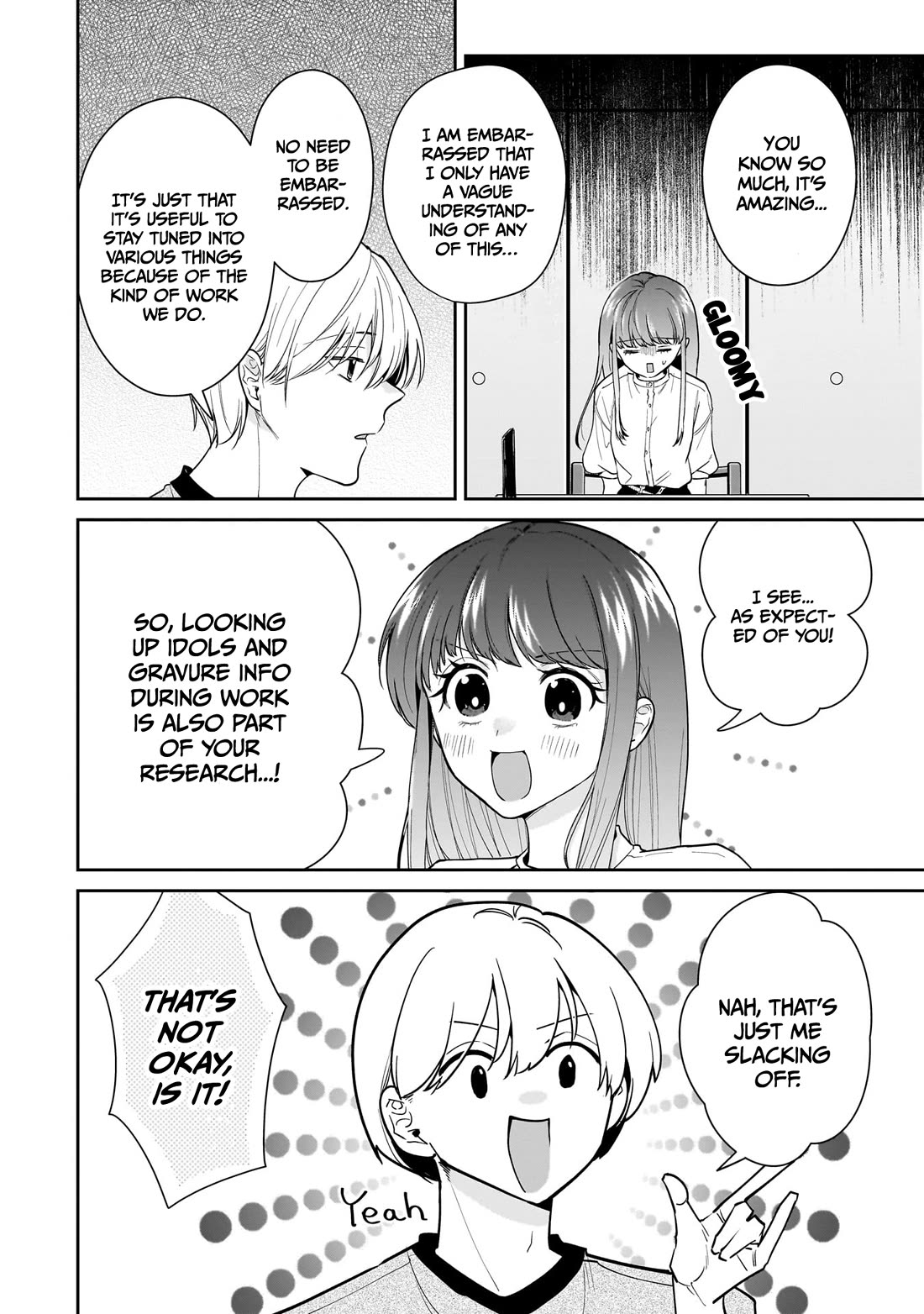 Misato-san is a Bit Cold Towards Her Boss Who Pampers chapter 19 page 12