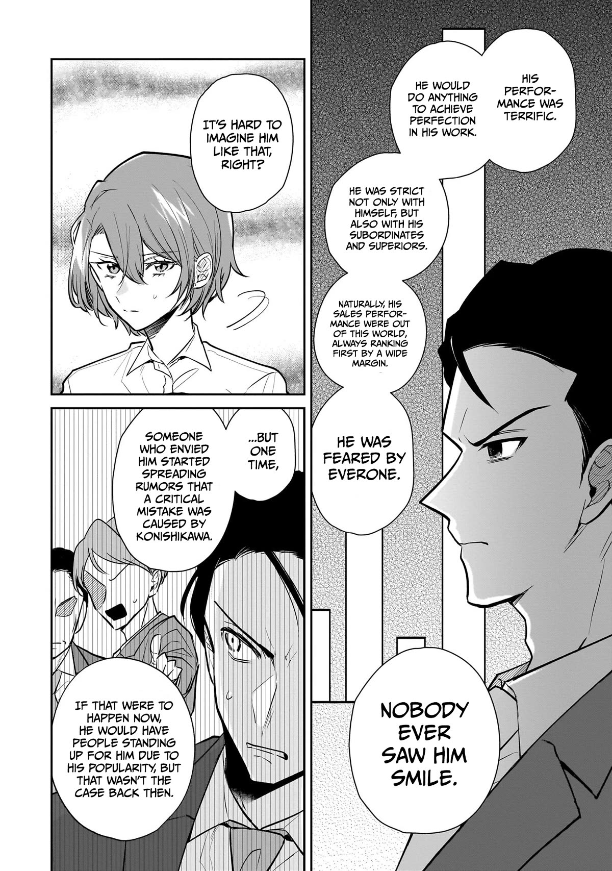 Misato-san is a Bit Cold Towards Her Boss Who Pampers chapter 2 page 10