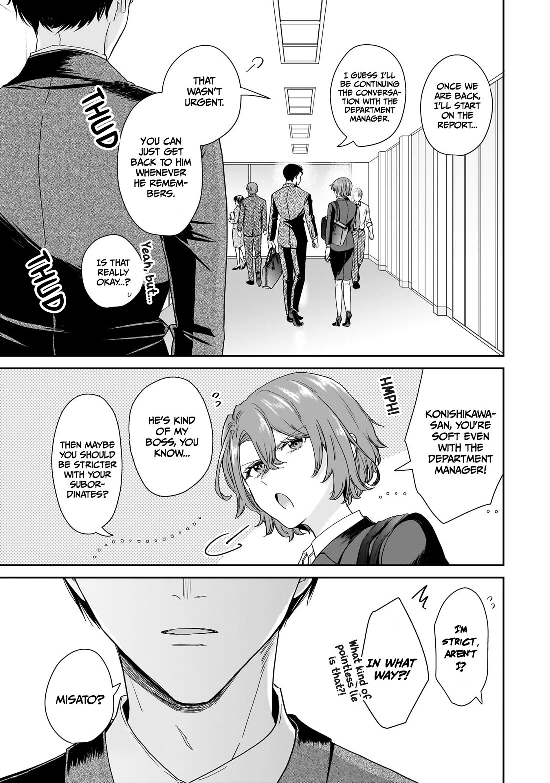 Misato-san is a Bit Cold Towards Her Boss Who Pampers chapter 21 page 19