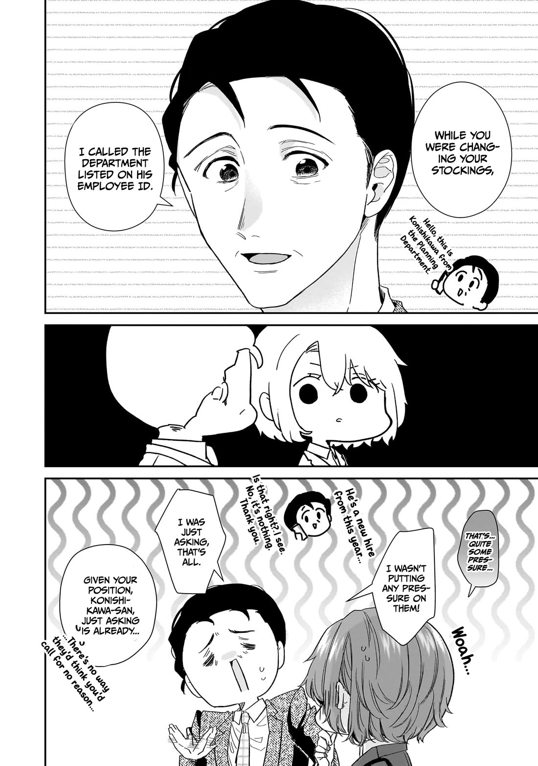 Misato-san is a Bit Cold Towards Her Boss Who Pampers chapter 21 page 8