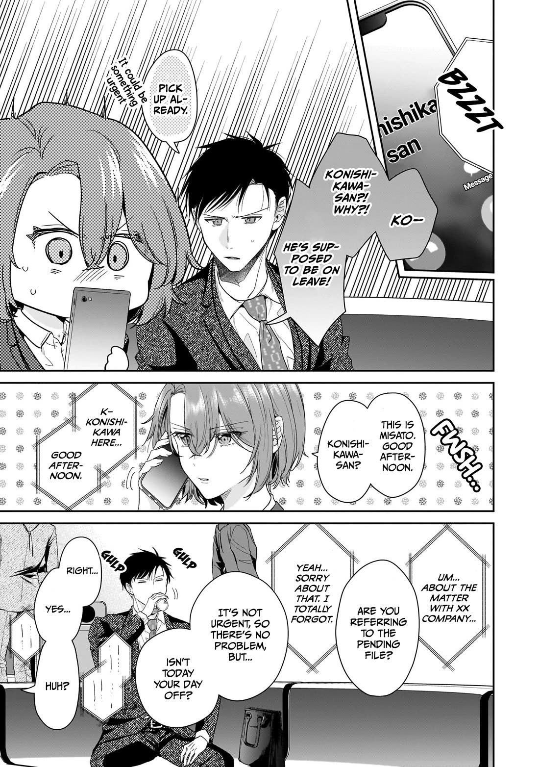 Misato-san is a Bit Cold Towards Her Boss Who Pampers chapter 27 page 17